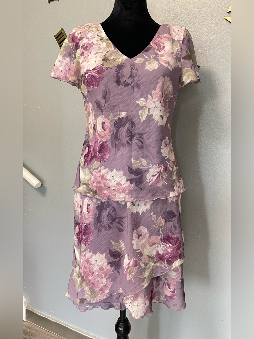 Vintage S.L Fashions Matching Skirt & Blouse set